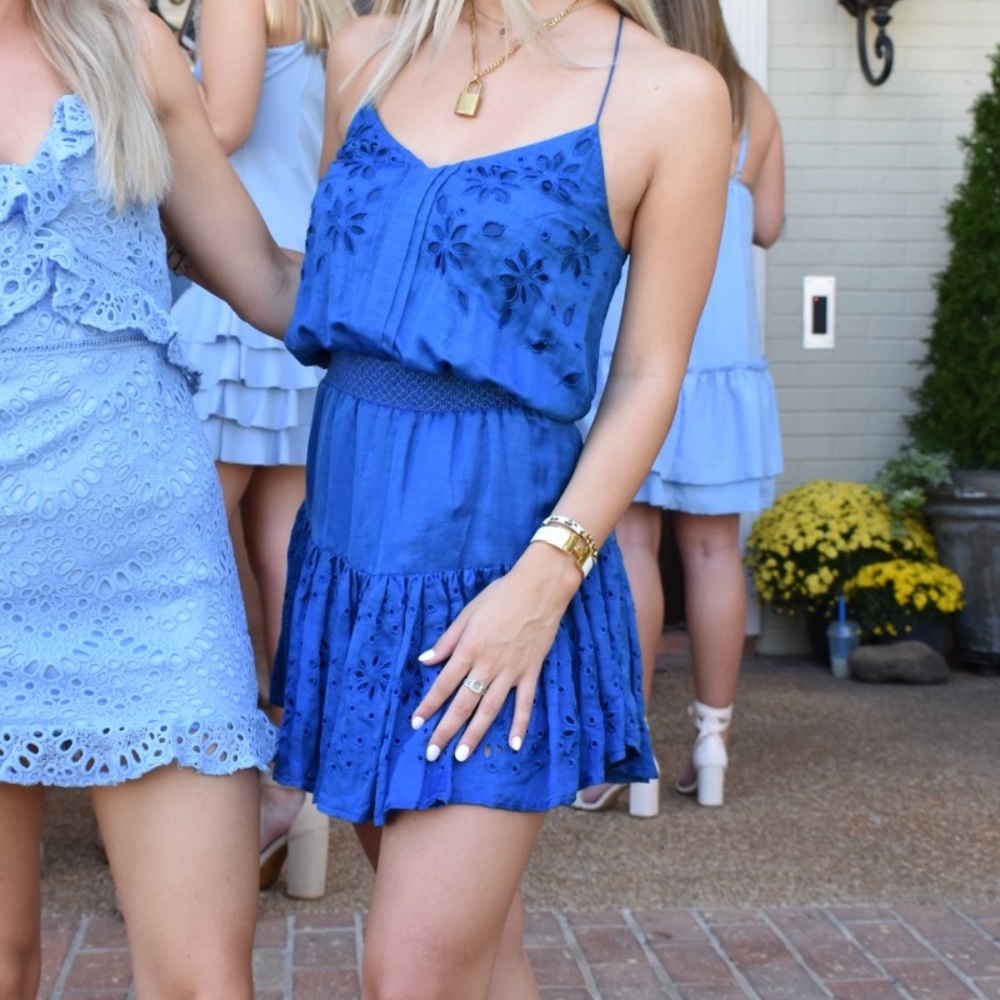 Karina Grimaldi Blue Mini Dress in XS - WORN ONCE
